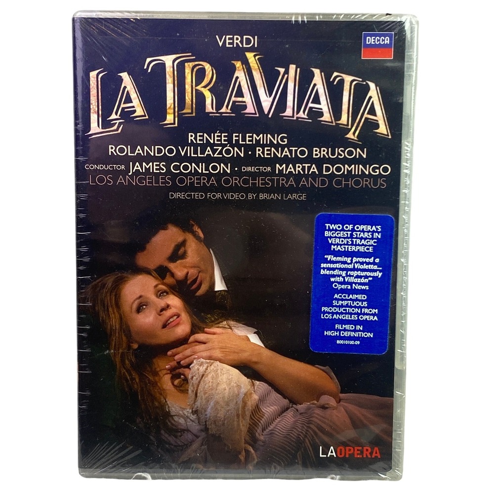Verdi La Traviata Opera DVD Renée Fleming‎ Rolando Villazón Decca LA Opera